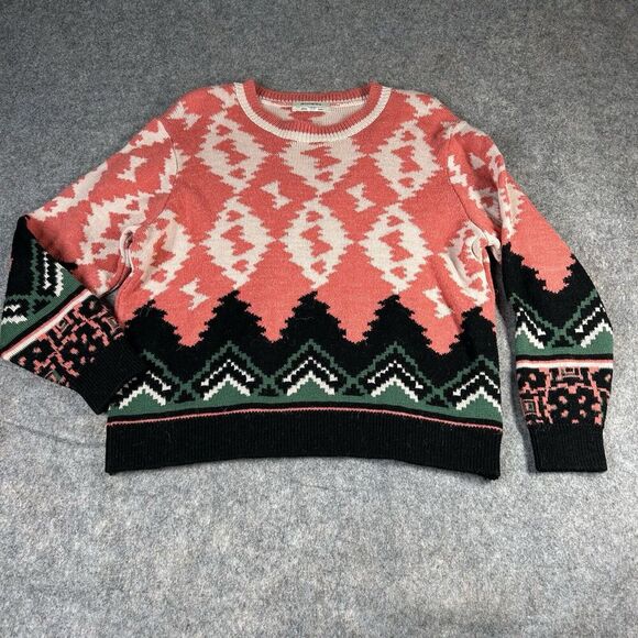 Aldomartins Nieves Sweater Multicolored Geometric Medium (12) Wool/Alpaca Z231-2 - Picture 1 of 8